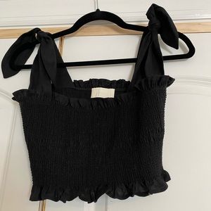 Black crop top